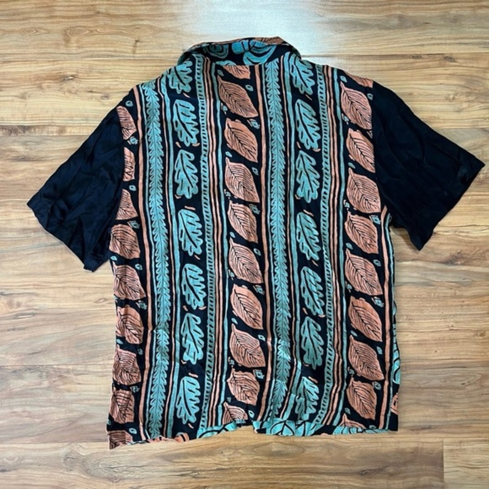 Vintage Carole Little Women's Size 8 Tropical Blouse Top Shirt Button Up - Picture 5 of 5
